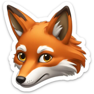 Fox tricky sticker