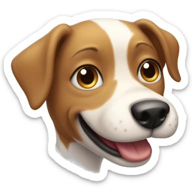 Smile  dog sticker