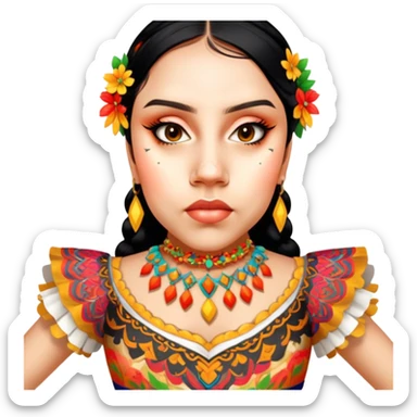 Folkloric Dancer sticker