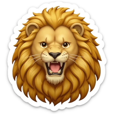 Roaring lion sticker