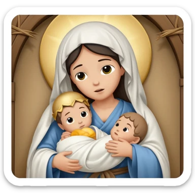 Pessebre Nadal nen jesús sticker