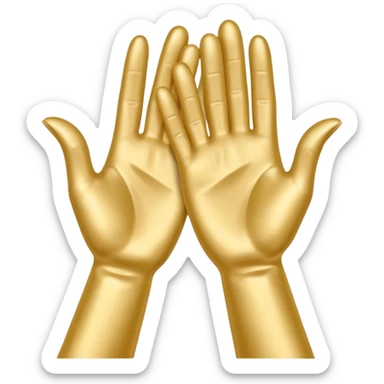 hand clapping with very long fingers like nicole kidmans hands clapping at the 2017 oscars sticker