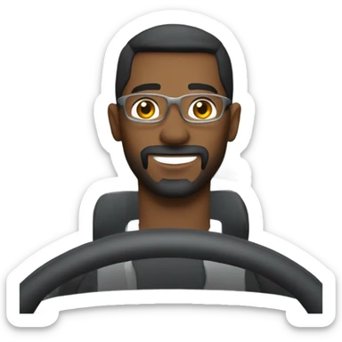 a man in a dodge charger saying learn how to drive sticker