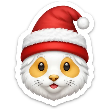 christmas hat for a website log sticker