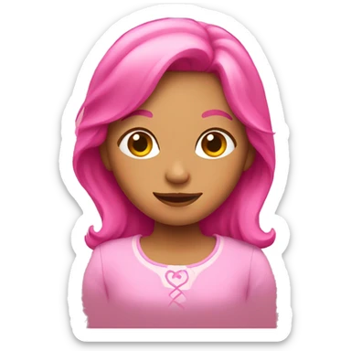 Pink storybook sticker