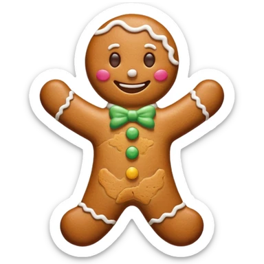 Omino di pan di zenzero  sticker