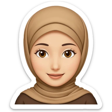 Hijabi girls with no face asthetic  sticker