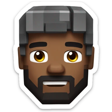 steve from minecraft sticker