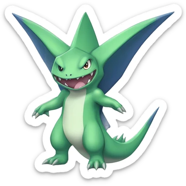 Larvitar-Sharpedo-Gabite-Digimon Full Body sticker