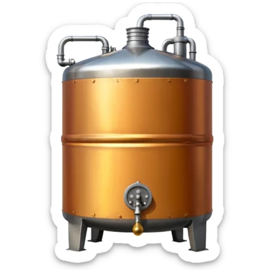 whiskey distillery tank sticker