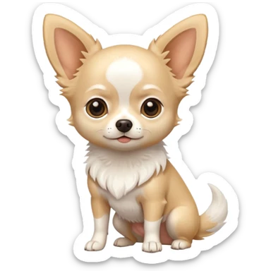 white chihuahua sticker