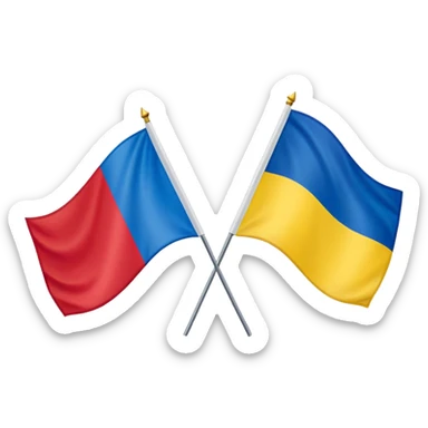 poland ukraine flag sticker