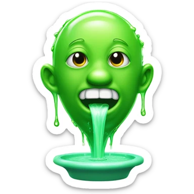 Snot fountain sticker
