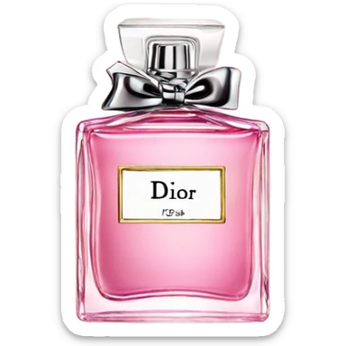 dior vintage pink perfume sticker