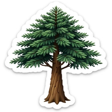 A Brazilian araucaria tree with extended branches sticker