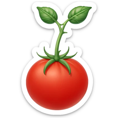tomato shaped mouse cursor sticker