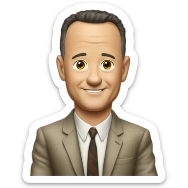 forest gump, Tom hanks sticker