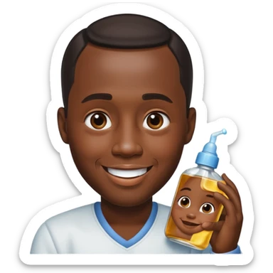 Make an emoji of Diddy with baby oil sticker