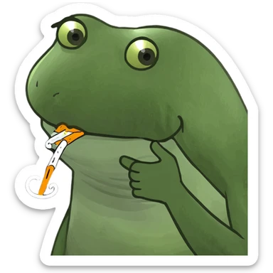 Smoking weed sticker