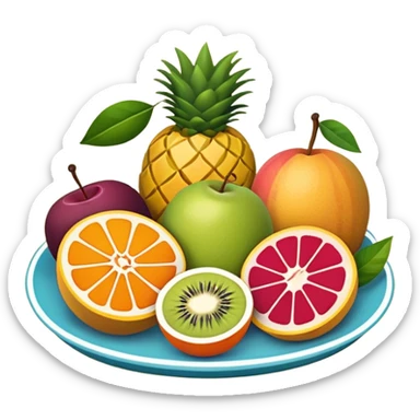 Fruit platter sticker
