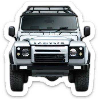 the new landrover defender black sticker