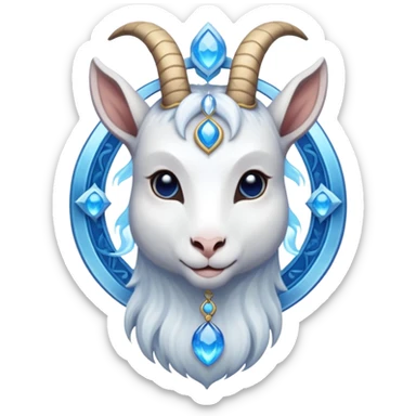 Goat and throat chakra sticker