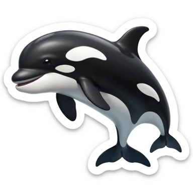 Orca whale sticker