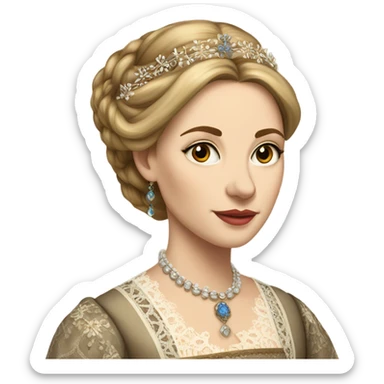 Kathryn Parr tudor pretty with details sticker