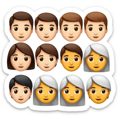  Güzel giyimli Gezen kız arkadaş grubu sticker