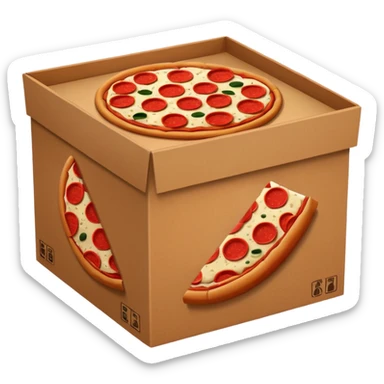 box of pepperoni sticker
