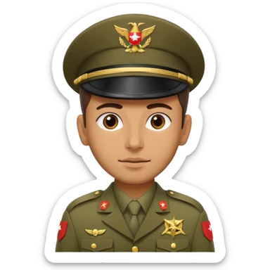 Lebanese forces cross sticker