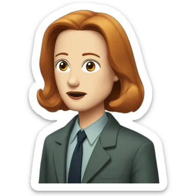 scully the X files sticker