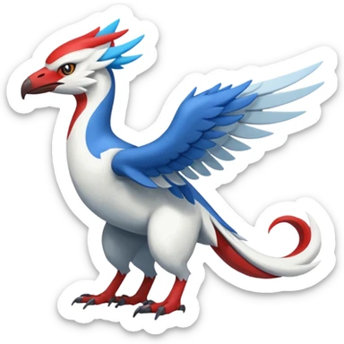 Trico-Gryphon-Latias-Silvally-fusion-creature (full body) sticker