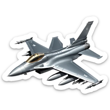 F-16 fighter jet sticker