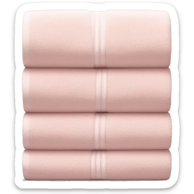 Light pink stacked towels sticker