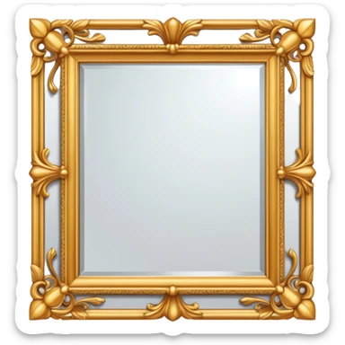 Classical wall mirror sticker