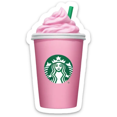 pink starbucks tea drink sticker