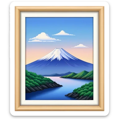 mount fuji sticker