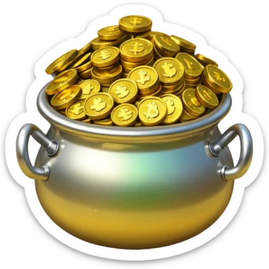 Pot of gold sticker