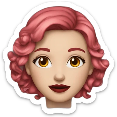 rouge a lèvres sticker