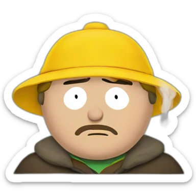 Cartman smoked sticker