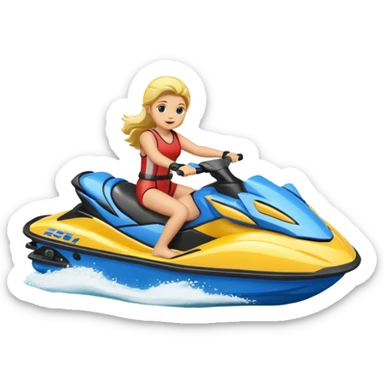 Jet ski with a group  sticker