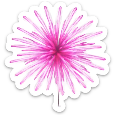 pink fireworks sticker