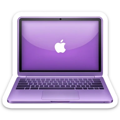 light violet laptop sticker