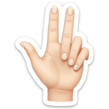 Mano con il mignolo all' in sù sticker