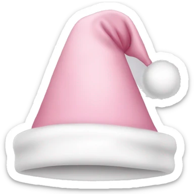 Light pink Christmas hat  sticker