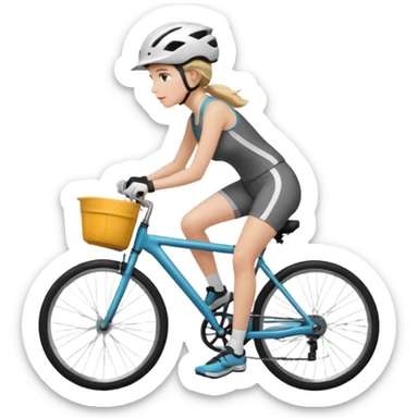 Wife being impatient on a bicycle sticker