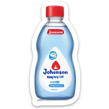 Johnson & Johnson baby oil  sticker