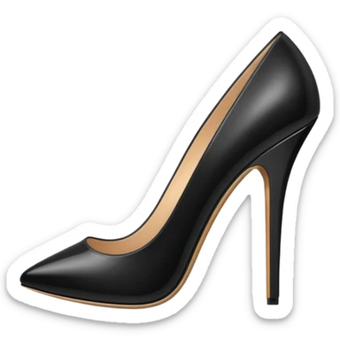 Black heels emoji sticker