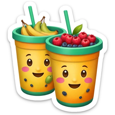 Fruit cup  sticker